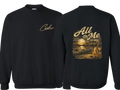 *NEW ITEM* All On Me Crew Sweatshirt - Gildan *BLACK COLOR* Youth + Adult Sizes