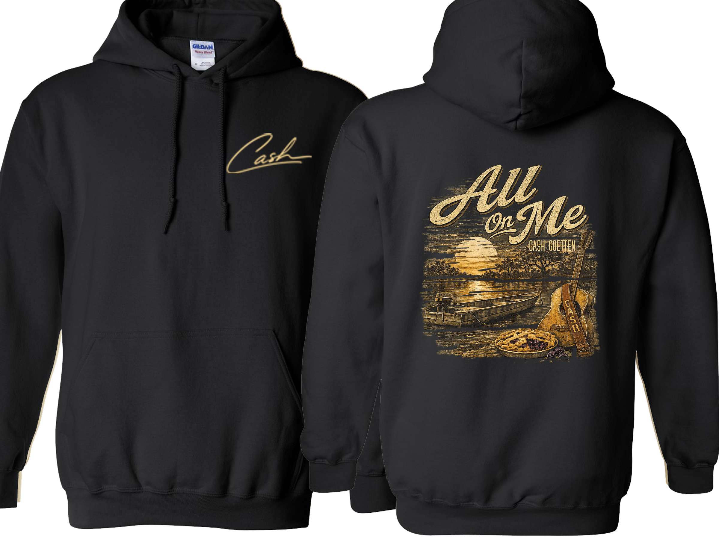 *NEW ITEM* All On Me Hoodie - Gildan *BLACK COLOR* Youth + Adult Sizes