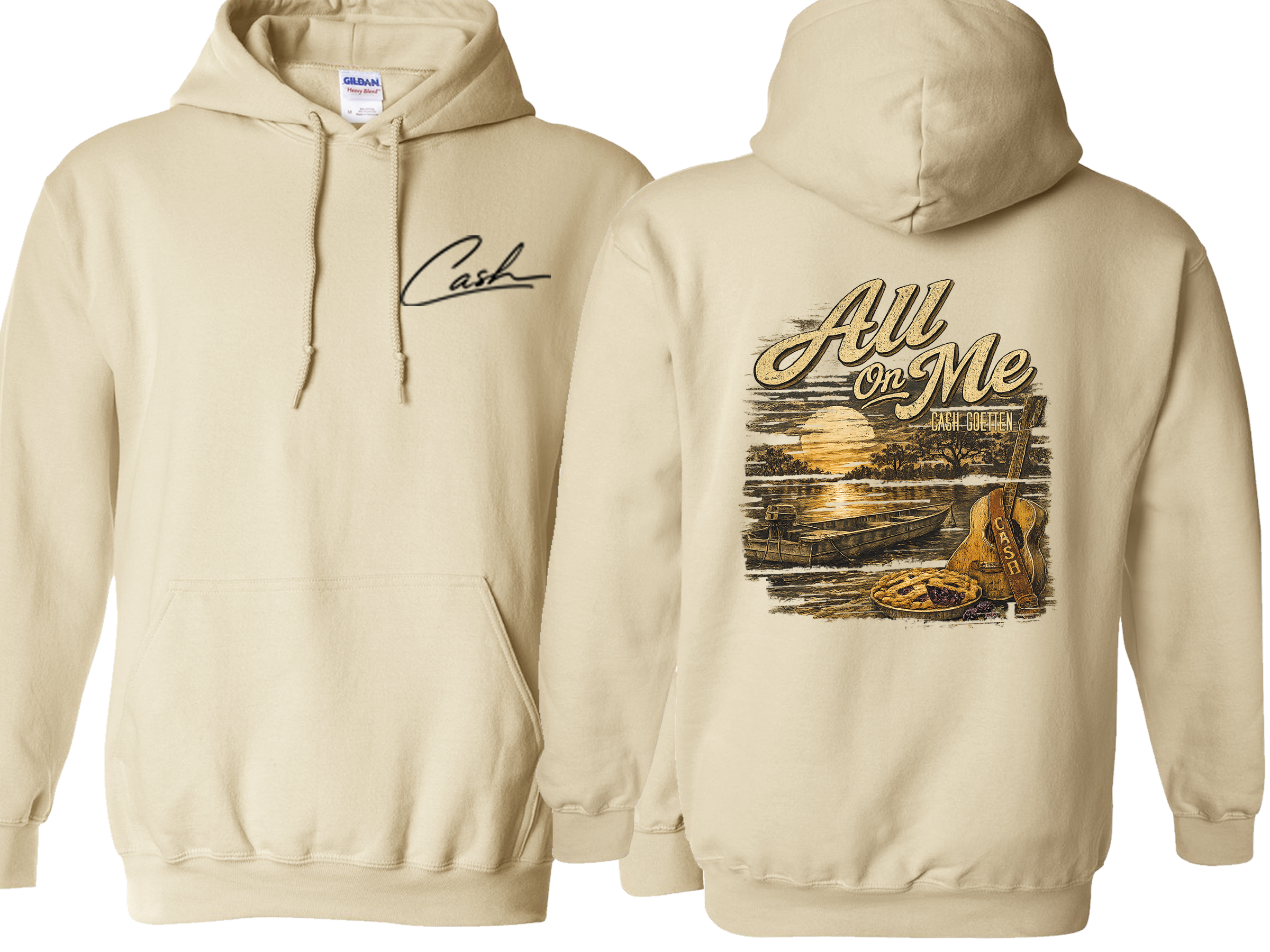 *NEW ITEM* All On Me Hoodie - Gildan *SAND COLOR* Adult Sizes Only