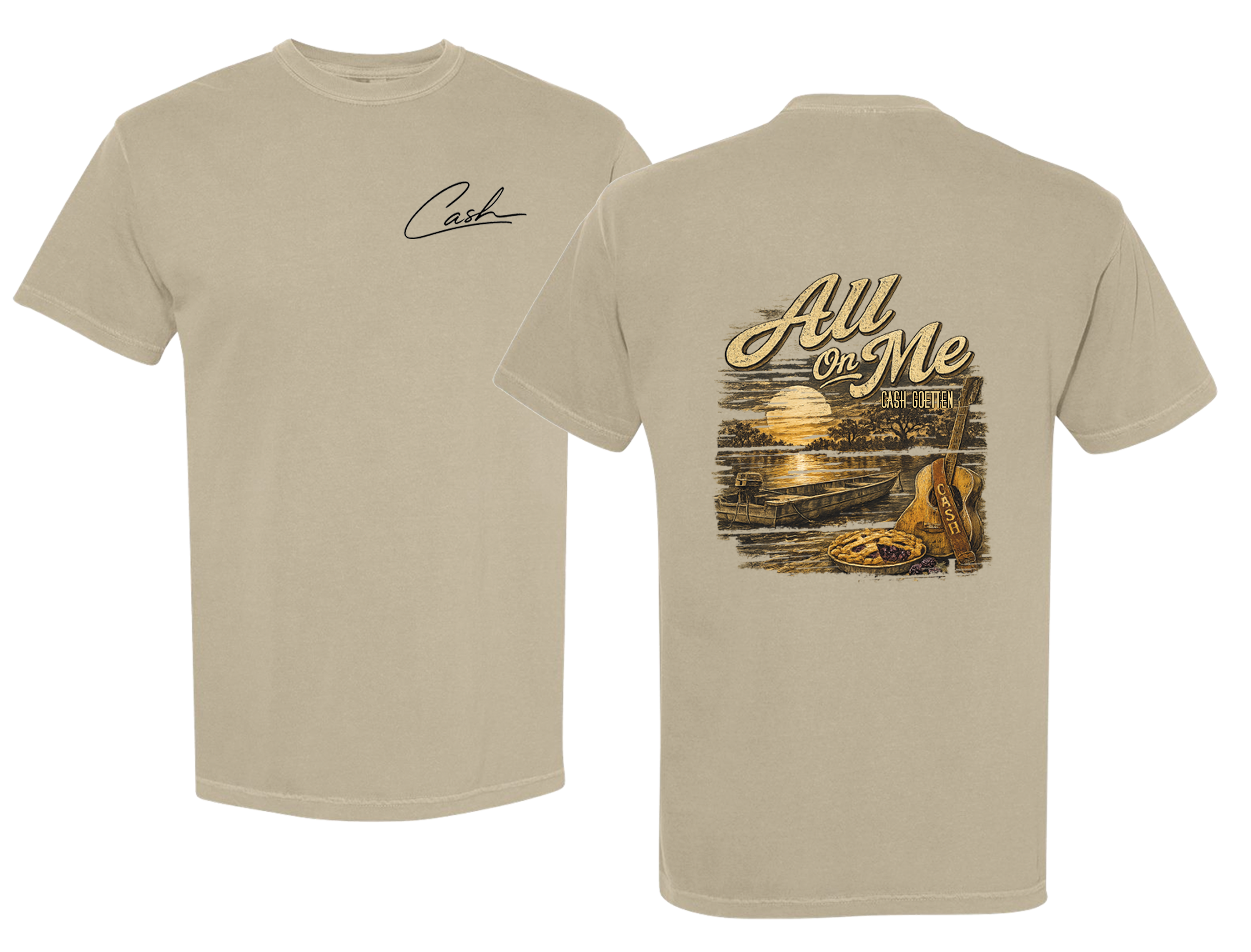 *NEW ITEM* All On Me Tee - Comfort Colors *KHAKI COLOR* Adult Sizes Only