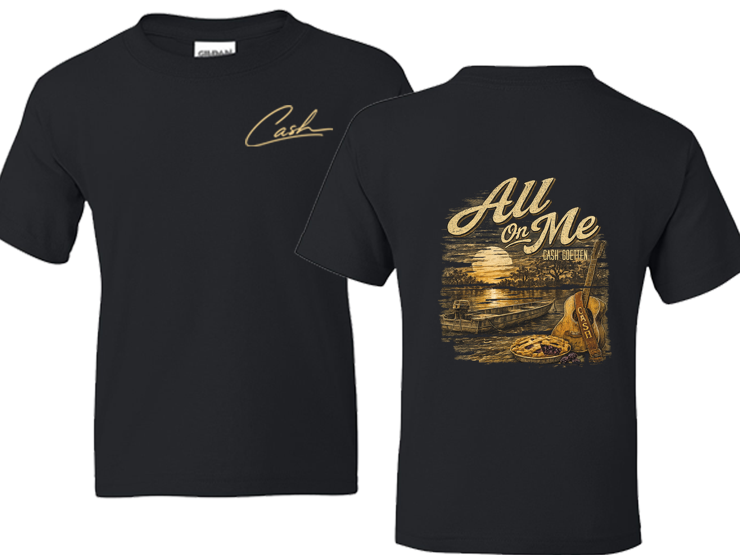 *NEW ITEM* All On Me Tee - Gildan Dryblend *BLACK COLOR* Youth Size Only