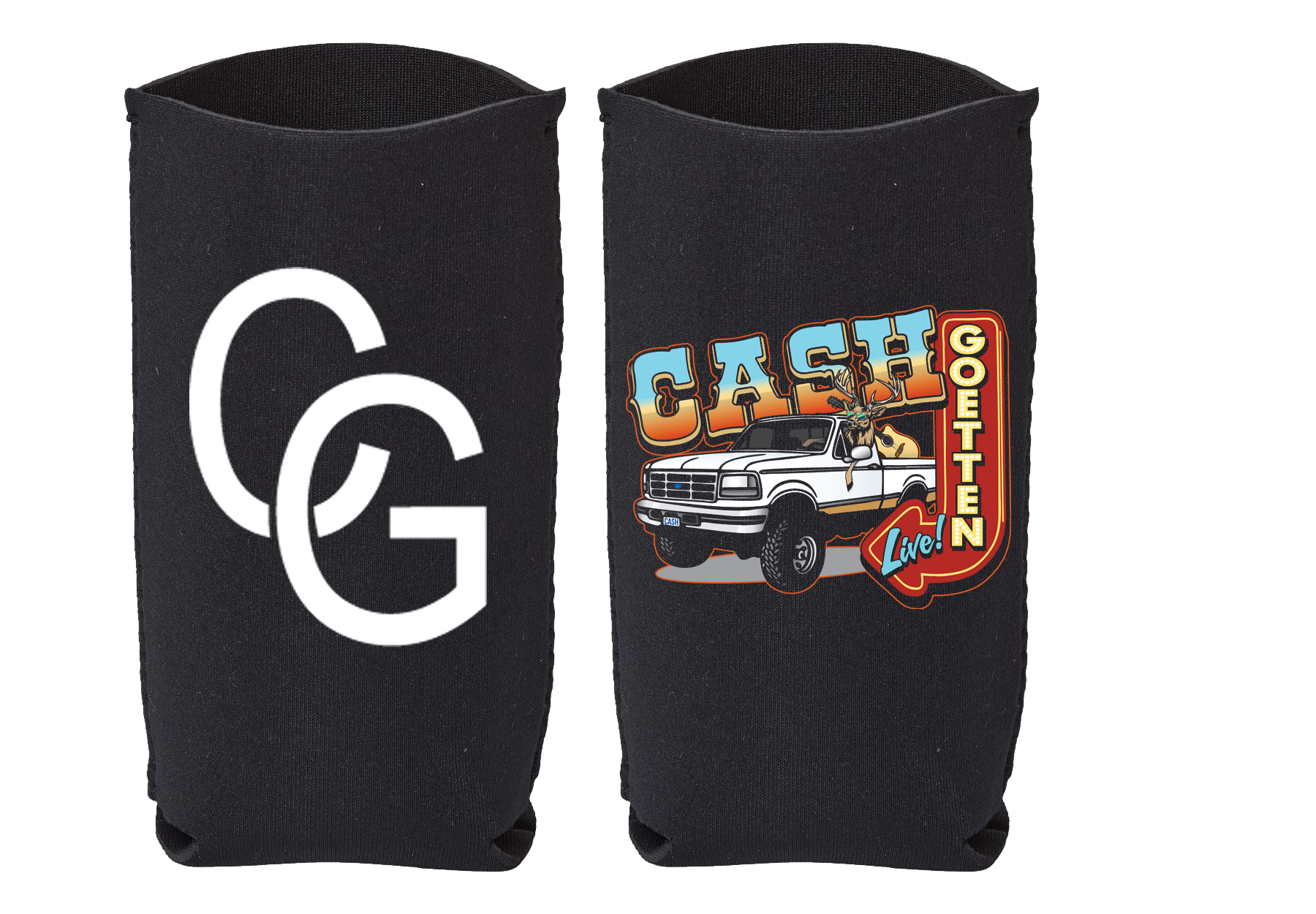 *NEW ITEM* 12 oz. Neoprene Slim Can and Bottle Holder - CG_ORIGINAL DESIGN